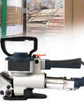 Top Rated Handheld Pneumatic Strapping Tool For Industrial Packaging Jobs, featuring ergonomic grip and robust design for heavy duty bundling.