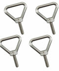 Triangle Lifting Eyebolt 8mm Thread 30mm Long Shank 304 Stainless Steel Anti Corrosion Wear Resistant Heavy Duty Tough As Nails Lifting Eye Bolts
