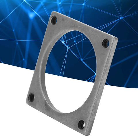 Heavy Duty Stainless Steel Threaded Mounting Plate With Precise M4 Screw Holes Rock Solid 39 X 39mm close-up showing four threaded holes for robotics use.