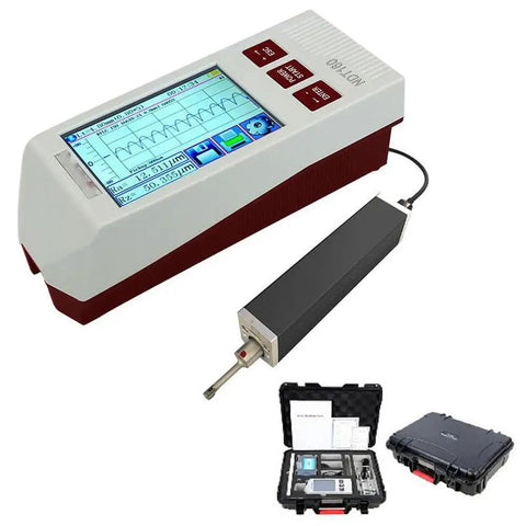 Rugged Handheld Surface Roughness Tester With Detachable Drive For Metal Parts Portable Roughness Gauge KR310 with case