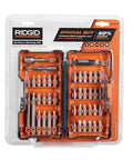43 Piece Driving Bit Kit Set With Hard Case For Quick Fastening Includes Nut Fasteners Philips Square Slot Torx And Hex Drive Bits