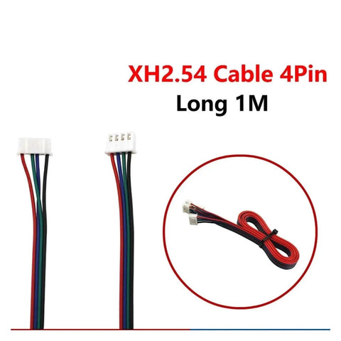Two Phase XH2.54 Motor Cable 4 Pin To 6 Pin Connector For Nema 42 Stepper Motors And 3D Printers, Available In 1M 1.5M Or 2M Length, Durable Build, Easy Plug And Play. 1M cable with XH2.54 4-pin and 6-pin connectors