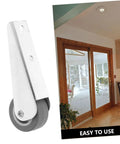 Slick Barn Door Rollers And Sliding Casters 2 Pack Heavy Duty Nylon Galvanized Hardware for smooth sliding closet doors.