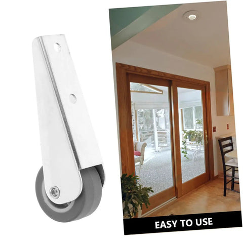 Slick Barn Door Rollers And Sliding Casters 2 Pack Heavy Duty Nylon Galvanized Hardware for smooth sliding closet doors.