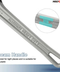 Aluminum Pipe Wrench Set For 10 Inch 14 Inch And 18 Inch Pipes, focus on I-beam handle design and lightweight aluminum material.
