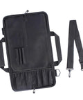 Durable Knife Bag With Protective Pouch Multipurpose Oxford Storage Case flat with detachable strap shown