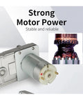 Rock Solid Electric DC Telescopic Linear Actuator Dead Simple Reciprocating Motorized Cylinder showing strong motor with insulated windings.