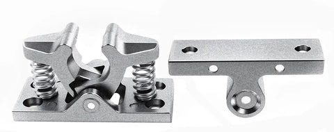 Heavy Duty Double Roller Door Catch With Spring Loaded Stop Release Clamp Lock For Barn Doors Cabinets And Other Doors
