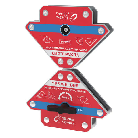 Two Pack Arrow Welding Magnets With On Off Switch 33 44 Lbs Magnetic Welding Holders For Precise Alignment, Yeswelder brand