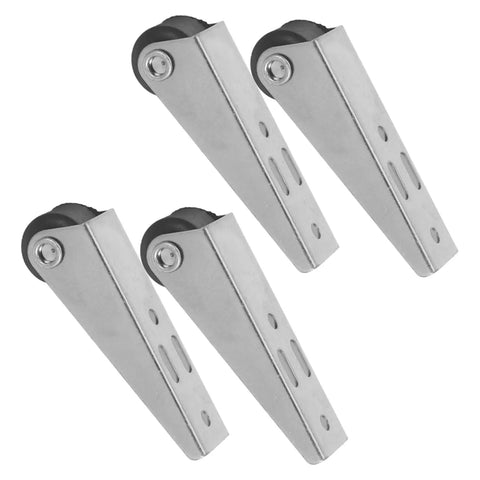 Heavy Duty Sliding Door Rollers Galvanized Track For Barn Or Closet Doors Hella Smooth Glide Pulley Hardware Kit 4 Pack, steel rollers.