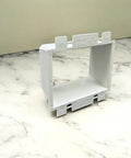 2-Gang Electrical Box Extender BE2 For Standard Switches, Outlets, And Receptacles, Non-Metallic UL Listed on marble surface