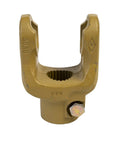 Genuine Replacement Yoke 1-1/2-23 Spline IC For Rotary Cutter And Lawn Mower Attachments, bolt-on fit, metal construction