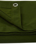 Built Tough 12oz Finished Canvas Tarpaulin 7x9 Feet With Rustproof Aluminum Grommets Multipurpose Cover