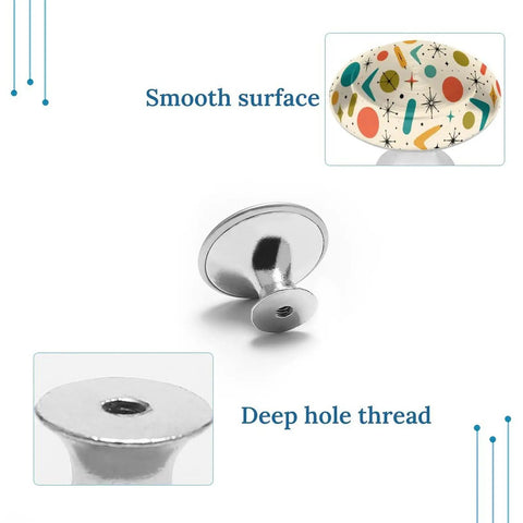 Real Deal Round Cabinet Knobs In Premium Stainless Steel With A Two Pack Of Super Smooth Drawer Pulls For Cupboards Dressers And Kitchen Furniture Including Mounting Screws For A Dope Quick Update, showing smooth surface and deep hole thread.