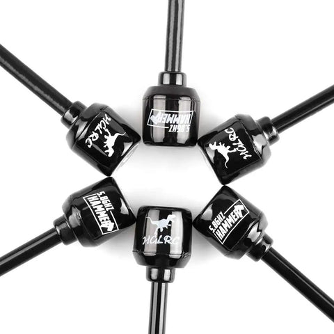 Top view of RHCP SMA Long Range FPV Antenna For 5.8G Drones Hammer Mini 2.5dBi Gain Beefed Up High Performance Antenna Set.