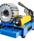 Heavy Duty Manual Hydraulic Crimping Machine High Pressure Pipe Tool with precision rotary micrometer and steel construction.