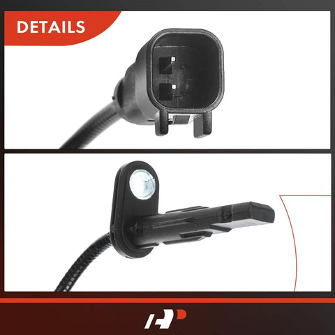 Plug And Play Set Of Four Abs Wheel Speed Sensors Built Different For Chevy Equinox And Gmc Terrain 2010 To 2017 connector close-up image.
