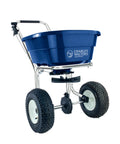 Landscape Broadcast Spreader CW2800S With 80Lb Capacity And Stainless Steel Frame shown from side angle