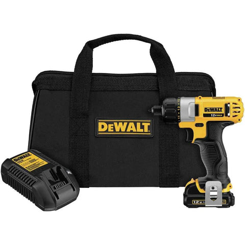 12V Max Cordless Screwdriver Kit For Home DIY Projects With Quick Bit Change, compact grip with charger and bag