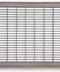Beefy Heavy Duty Floor Return Air Grille 12 x 30 In Built to Last, inset mount vent cover, durable steel grate, front view