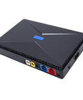 Rock Solid Mini UPS Battery Backup With 8800mAh Capacity showing USB and power ports for modem connectivity.