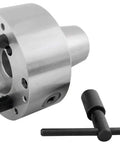 5C Collet Chuck, 5 Inch Precision With Integral D1-4 Cam Lock Back Mount, Five Eighths Inch Stud, Fast Plug And Play Lathe Attachment