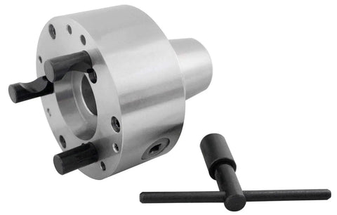 5C Collet Chuck, 5 Inch Precision With Integral D1-4 Cam Lock Back Mount, Five Eighths Inch Stud, Fast Plug And Play Lathe Attachment