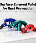 Heavy Duty Conduit Bender Head With Spring Hook Assisted Flex For 3/4 Inch 15Mm Emt Pipe Steel Rigid Metal Tube Electrical Tool Easy Bending Job in blue, green, and red on a white surface.