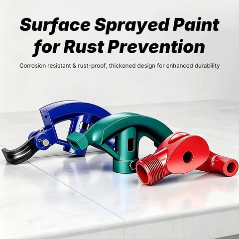 Heavy Duty Conduit Bender Head With Spring Hook Assisted Flex For 3/4 Inch 15Mm Emt Pipe Steel Rigid Metal Tube Electrical Tool Easy Bending Job in blue, green, and red on a white surface.