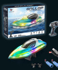 Kid And Adult Friendly RC Boat With Dope LED Lights Fast Up To 15 Kilometers Per Hour 2 4G Remote Control and accessories