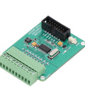 Eight Channel 24 Bit Data Acquisition Module With High Precision ADS1256 ADC for Industrial and Lab Use, angled top view.