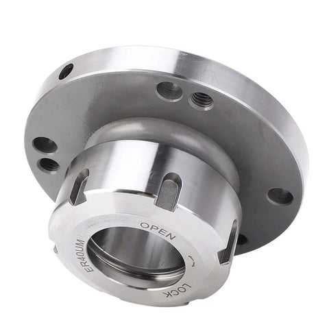 ER40 Collet Lathe Chuck For Lathe And CNC Milling, Carbon Steel Compact Replacement 100mm Diameter Clamping Collet Holder
