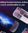 Back Plate Panel Heat Management Cover for Ally X 2024 Replacement Shell Transparent Black with frosted texture for comfort
