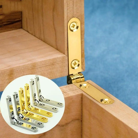 10 Pieces Zinc Alloy Hinges For Small Wooden Boxes With 95 Degree Opening Angle Durable Jewelry Tea And Watch Box Hardware Set Includes Screws Compact 30x30x6mm