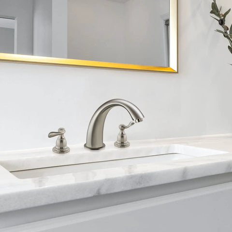 Brilliance Stainless Replacement Trim Kit For Windemere Deck Mounted Roman Tub Filler Brass Construction With Zinc Handles Easy