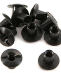Eight Thirty Two Slotted Studs Black Oxide Finish Truss Head Hardware Quarter Inch Long for Kydex Holster Crafting, showing multiple standoff posts.