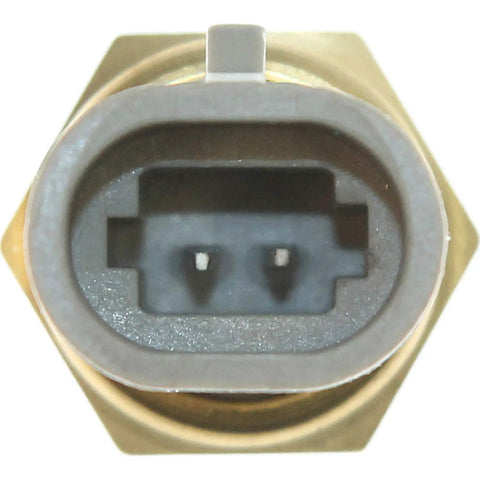 Straight Up Fitment Air Charge Temperature Sensor Monitors Inlet Air Temp sends signals to computer, connector view.