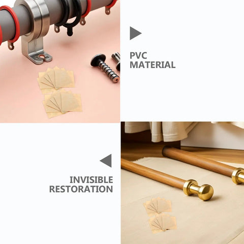 Vertical Blind Repair Tabs 80 Pack Heavy Duty PVC Quick Fix Replacement Kit With Reliable Tape Adhesive Grip for PVC restoration.