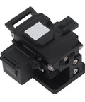 High Precision Fiber Optic Cleaver With 0.5 Degree Cutting Angle and 20000 Cut Blade Life for 0.25 Mm and 0.9Mm Cables, black handheld design.