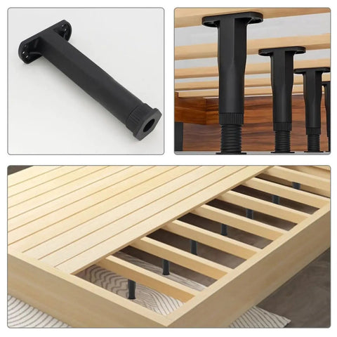 Adjustable T Shaped Bed Frame Support Legs Set With Height Adjustable Design for Bed Sofa Table and Chair installation