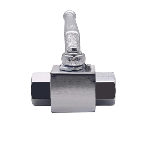 Beduan 1/2 in NPT female hydraulic ball valve with chrome-plated metal body