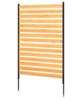 Wood Privacy Fence Screen For Outdoor AC Unit And Trash Can In Your Yard 39 Inch Wide By 61 Inch Long One Panel with metal stakes