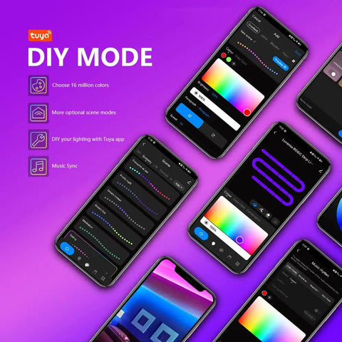 RGBIC Neon Rope Lights 16.4ft With Music Sync Dope Gaming Mood Lighting DIY Color Strip For Bedroom And Living Room Alexa And Google Assistant Compatible Flexible Installation And Dynamic Multi Color LED
