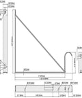 Built Tough Closet Rod Brackets And Shelf Supports 10 Pack Heavy Duty Steel Mounts dimensions diagram showing sizes and mounting details.