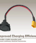 Rock Solid Charging Station Replacement For Yozma IN10 E Bike shown with durable dock and power port