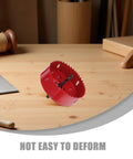 Bi Metal Hole Saw Kit With Drill Bit And Dust Collector Quick Release System 4 1 4 Inch red saw on wooden table