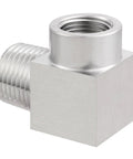 Stainless Steel 304 90 Degree Street Elbow 1 Quarter Inch MNPT To 1 Quarter Inch FNPT Pipe Fitting, corrosion resistant and heavy duty