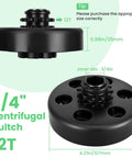 Heavy Duty 12 Tooth Centrifugal Clutch Kit With Three Quarter Inch Bore For Go Kart And Mini Bike Engines From 2 To 7HP Fits 212cc GX160 GX200