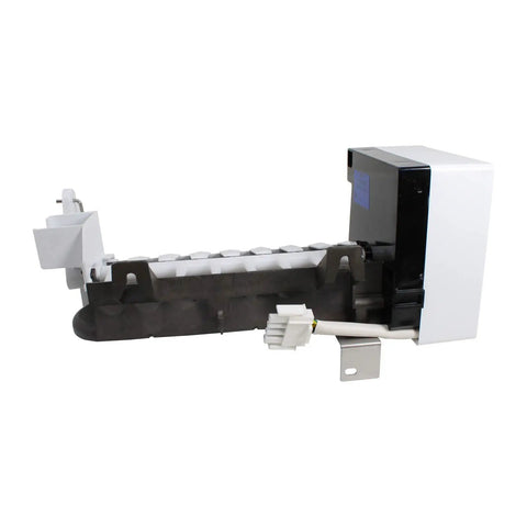 Effortless Refrigerator Ice Maker Replacement For PS2121513 Durable High Quality Unit With Easy At Home Installation And Long Lasting Performance That Fits Many Refrigerator Models To Save Money And Downtime For Busy Kitchens, black and white ice maker unit