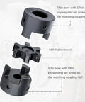 Half To Seven Eighth Inch L Jaw Coupling Set Three Piece Flexible Multi Flex Couplers made from HT250 steel with NBR Rubber Insert